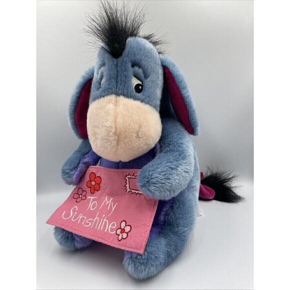 RARE Disney Store Exclusive Eeyore 13” Plush Winnie the Pooh Detachable Tail - Picture 1 of 10
